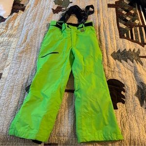 Kids Green Snow Pants